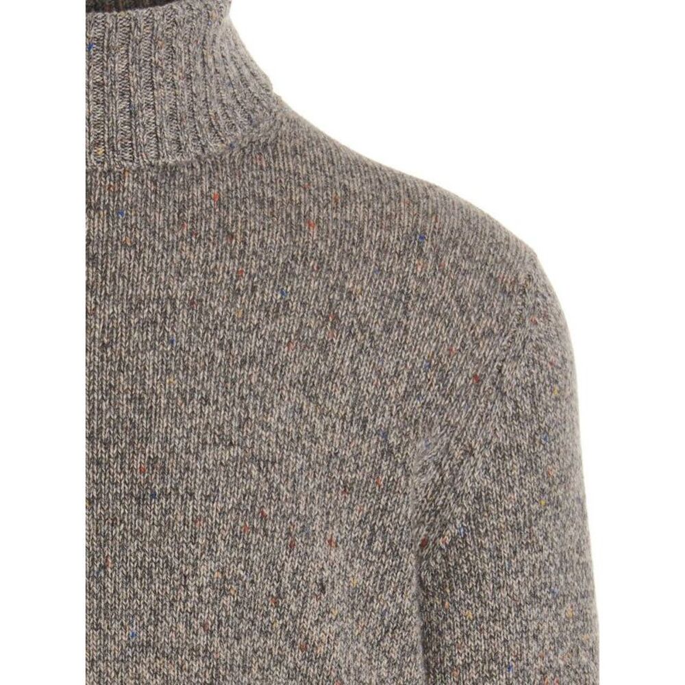Brunello Cucinelli Gray Cashmere Men's Sweater - Picture 3 of 4